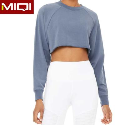 China 2020 Breathable Quick Dry Breathable Sports Long Sleeve Yoga Crop Top Loose Top For Women for sale