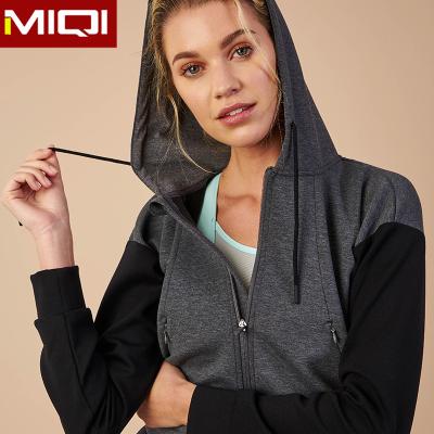 China Breathable Wholesale Hot Selling Sportswear Zipper Crop Jacket Top Custom Make Unique Women Gym Sport Jacket for sale