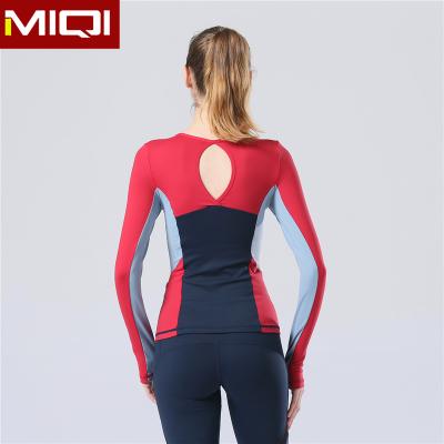 China 2016 latest design anti-static seamless fitness women yoga use long sleeves for active sports wear wholesale for sale