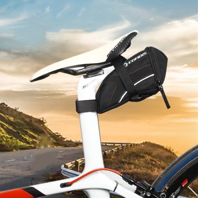 China New Arrival Logo Printing Mountain Bags Large Capacity Mini Bike Saddle Bag Durable Portable Waterproof Bag Black Mountain Bags For Cycling for sale