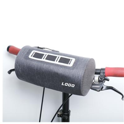 China Factory Supply Large Capacity Bicycle Bag Travel Large Capacity Recycling Bag Handlebar Bag Gray Support Customization for sale