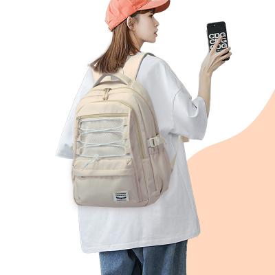 China Morden Fashion Anti-theft School Bag Girl Teenagers Backpack Cute Large Capacity Low Price Canvas Cloth Bag College Backpack for sale