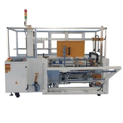 China Food SJB Automatic Carton Molding Machine Easy operate Fully Automatic Box Erecting Machine With Bottom Tape Sealing for sale