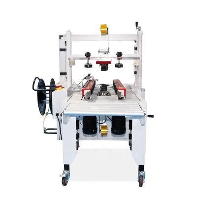 China Cosmetics SJB New Arrival Carton Sealing And Strapping Machine Automatic Carton Boxes packaging Packing Line Machine Combination for sale