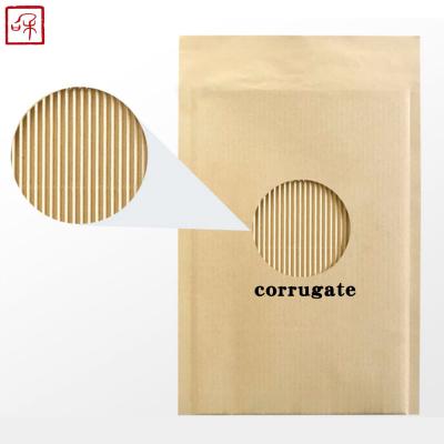 Chine l'envoi de papier biodégradable de 268x273MM Brown met en sac avec la doublure ondulée à vendre