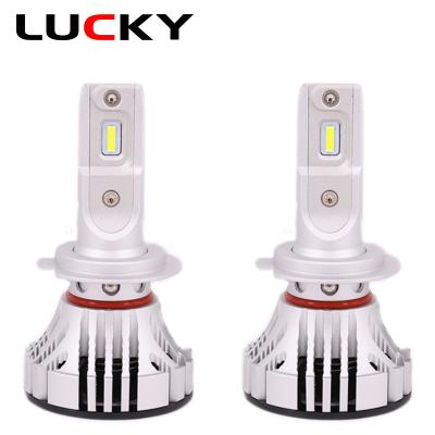 China Aviation Aluminum F2 50w 6000lm H7 High Power 6063 Led Headlight Bulb for sale