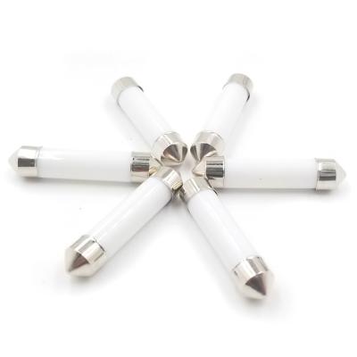 China Hot Sale 12v 31/36/39/41mm White Ceramic Metal Festoon Lamp for sale