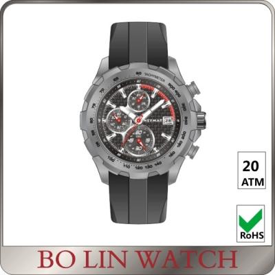 China Reloj Titanium impermeable del vestido de la parte alta, reloj Titanium del cronógrafo de la bobina automática en venta