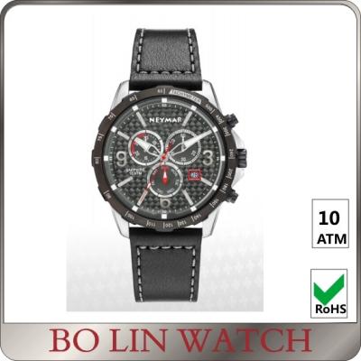 China Sporty Style Cool Citizen Stainless Steel Watch , 10ATM ~ 50ATM Waterproof Exercise Watch for sale