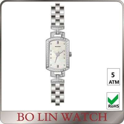 China Milanese Mesh Women'S Square Face Silver Watches , Citizen Ladies Watches Steel Strap for sale