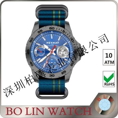 China Nato Strap Carbon Case Watch , Sub - Dials Chrono Timing Limited Edition Watches for sale