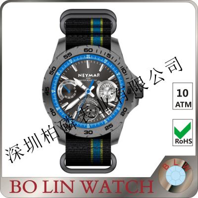 China Blue Dial Ring & Second Hand Carbon Fiber Music Watch Comfortable Wearing for sale