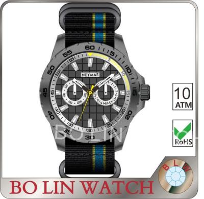 China 100m Water Resistant Citizen Carbon Fiber Watches Noto Band Solid Case Back for sale