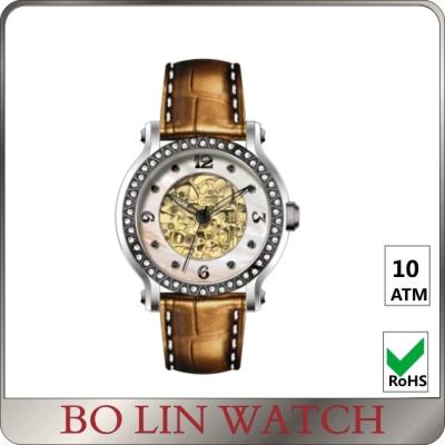 China Diamond Bezel Index 316 Stainless Steel Automatic Watches For Women Any Colors for sale