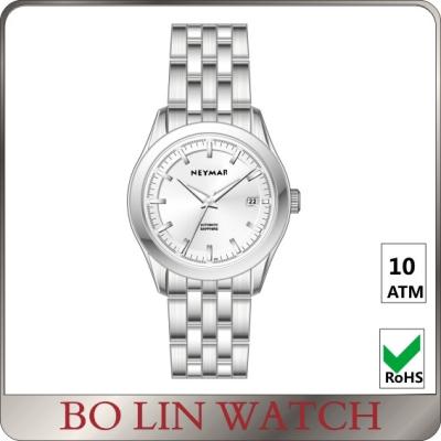 China Silver Color Girls Stainless Steel Bracelet Watch With 24mm Strap 1 ATM for sale