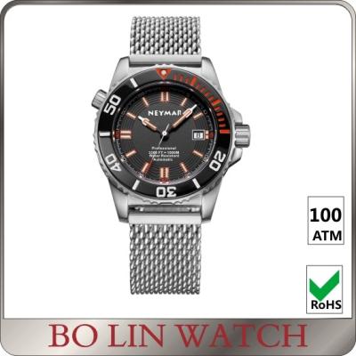 China Mineral Glass Formal Stainless Steel Mens Watches Customzied Hands for sale