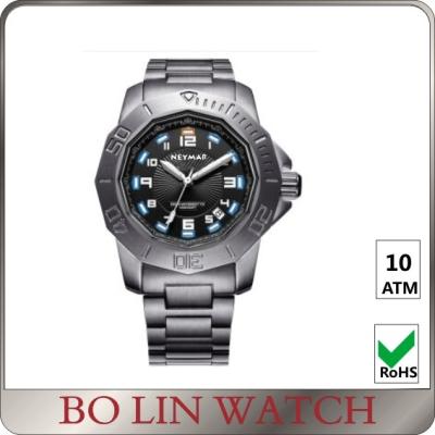 China Fashion Army Style Stainless Steel Military Watches For Men Sapphire Glass for sale