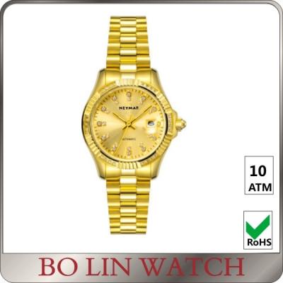 China Private Label Male 18K Solid Gold Watches For Men With Diamonds OEM / ODM for sale