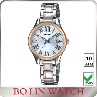 China Ladies MOP Auto Mechanical Watch , Mechanical Hand Watch With Stainless Steel Case for sale