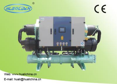 China Water Cooled Chiller Screw-type Printed Heat Recovery High Efficient CE Certificate for sale