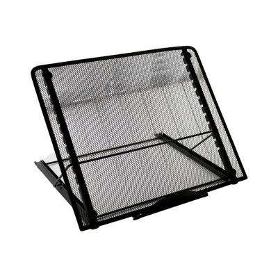 China Hot Sale 14-15inch Metal Mesh Size Adjustable Portable Laptop Stand With Cooling for sale