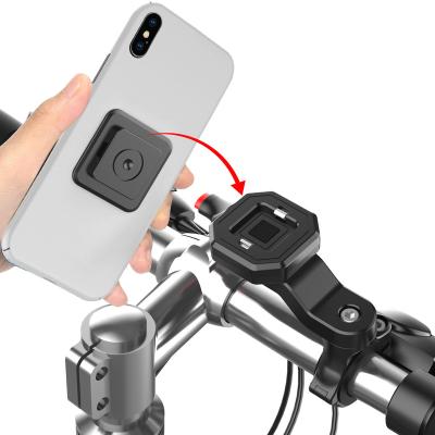 China ABS Plastic Wholesale 360 ​​Twist Lock Bike Phone Holder Adjustable Rotatable Magnetic Phone Holder Cell Phone Holder For Bike Word for sale