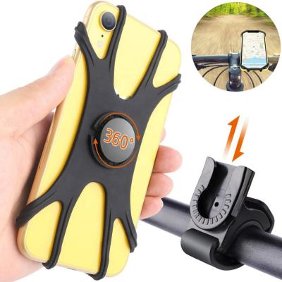 China Hot Sale 360 ​​Adjustable Adjustable Phone Holder For Bike Silicone Multifunctional Bike Phone Holder for sale