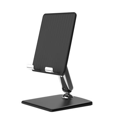 China Hot Selling Tablet Phone Holder Adjustable Universal Aluminum Stand Adjustable Folding Phone Holder Stand for sale