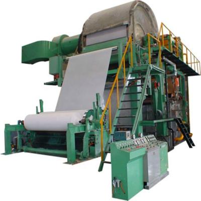 China Small toilet tissue paper/tissue mill paper making machine/production line from waste paper and wood pulp for sale