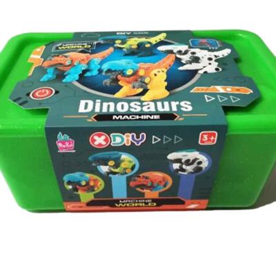 China DIY Plastic Educational Toys For Boys Dinosaur Toy With Drill 88/40/77cm for sale