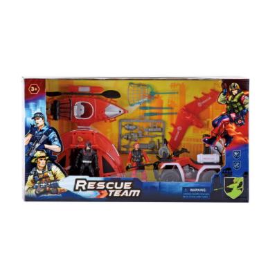 China Cartoon Toy New Arrival Military Rescue Team Action Figure Play Set Toys For Children for sale