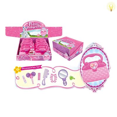 China Princess Makeup Hairdressing Kit Toy Girls Toy Gift by Toy Pink Role Pretend Toy for sale