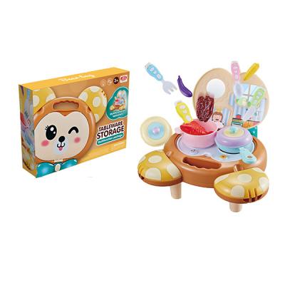 China PVC Plastic Children's Chef Mini Toy Kitchen Set Portable Toy For Kids for sale