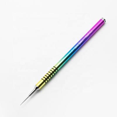 China NAIL Metal Colorful Holder Design Nail Set Non-Slip Pen Brush for sale