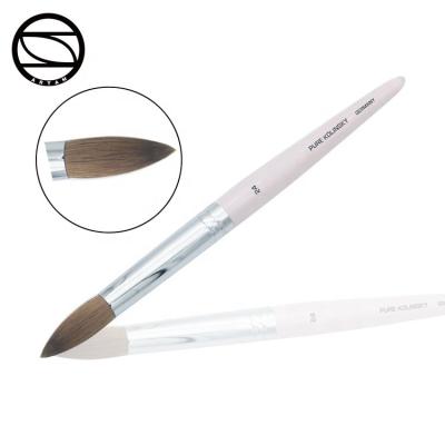 China Wholesale NAIL color pure wood handle nail kolinsky brush for sale