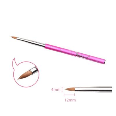 China NAIL NEW DESIGN professional acrylic kolinsky nail brush for nail flower carving for sale