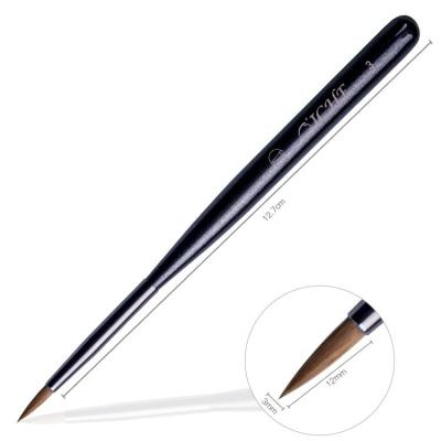 China Pure Wood Color Pen Finger Nail Beauty OICHE Manicure Handle Liner Nylon Nail Art Brush for sale