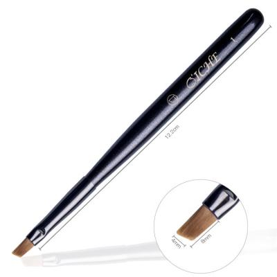 China Finger Nail Beauty OICHE Manicure Wood Handle Pen Liner Nylon Nail Art Brush for sale