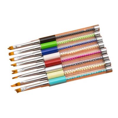 China 2019 Nail Brush Supplier Colorful 8pcs Nail Brush Art Set for sale