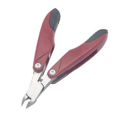 China Black And Red Personal Care With Nail Manicure Scissors Convenient Folding Dead Skin Scissors for sale