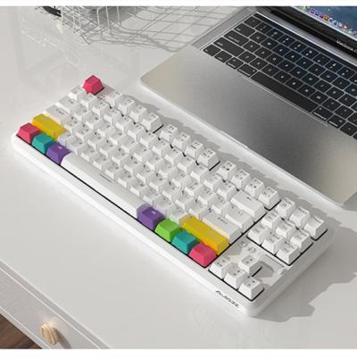 China 87Keys BT Wireless Mechanical Keyboard With Backlit Rechargeable Type C Gaming RGB Mechanical Keyboard for sale