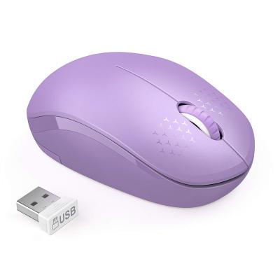 China 2.4GHz Mini Mouse Silent Computer Mouse Portable Silent Wireless Mouse Silent Wireless Mice for Notebook Desktop PC for sale