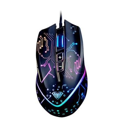 China USB Gaming Mouse Wired Gaming Mouse Ergonomic Design DPI Adjustable Gamer Mouse For Laptop Desktop Computer Backlight Colorful Mice for sale