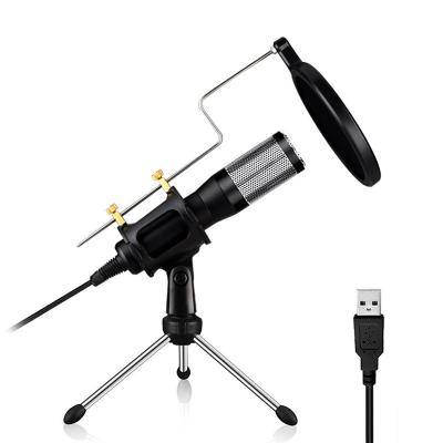 China Perfect Usb Sound Microphone Condenser Studio Plug and Play Home Microphones with 1.8 Meters Cable for PC Laptop MAC Home Recording for sale