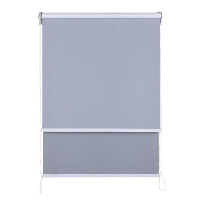 China Factory Direct Outdoor Blinds Minimalist Day And Night Motorized Waterproof Double Layered Roller Thick Fabric For Attached Roller Blinds for sale