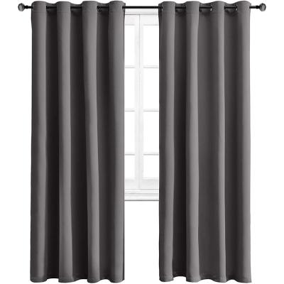 China Viable Hot Selling Plain Single Color Living Room Curtains Fabric Simple Style Drape Bathroom Curtains for sale