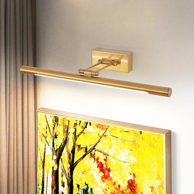 China Rotatable Light Double Angle With Washroom IP44 Lamparas Single Modern Brass Simple Modern Design Dangle Stair Picture LED Mirror Lamp Light Armed Aplique LED De Pared for sale