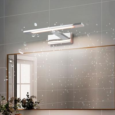 China Classic Metal Wall Lamp Chrome Plated With Waterproof Modern Bathroom LED Mirror Structure Front Acrylic LED Wall Light 5W 8W Dressing Makeup Lamp LED Bathroom Light Fixtures for sale