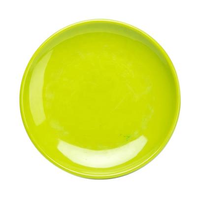 China OEM Eco-friendly Sustainable Kitchen Cheap Solid Color Round Plastic Dishes Wholesale Plastic Dishes For Restaurant for sale