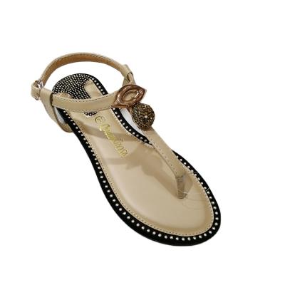 China Fashion Trend Guangzhou Ladies Shoes Rhinestone Sandals Women's Flip Flops for sale